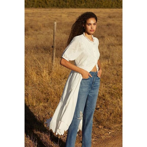 Anthropologie - Cymbeline Eyelet Maxi Dress by Forever that Girl - Picture 5 of 10